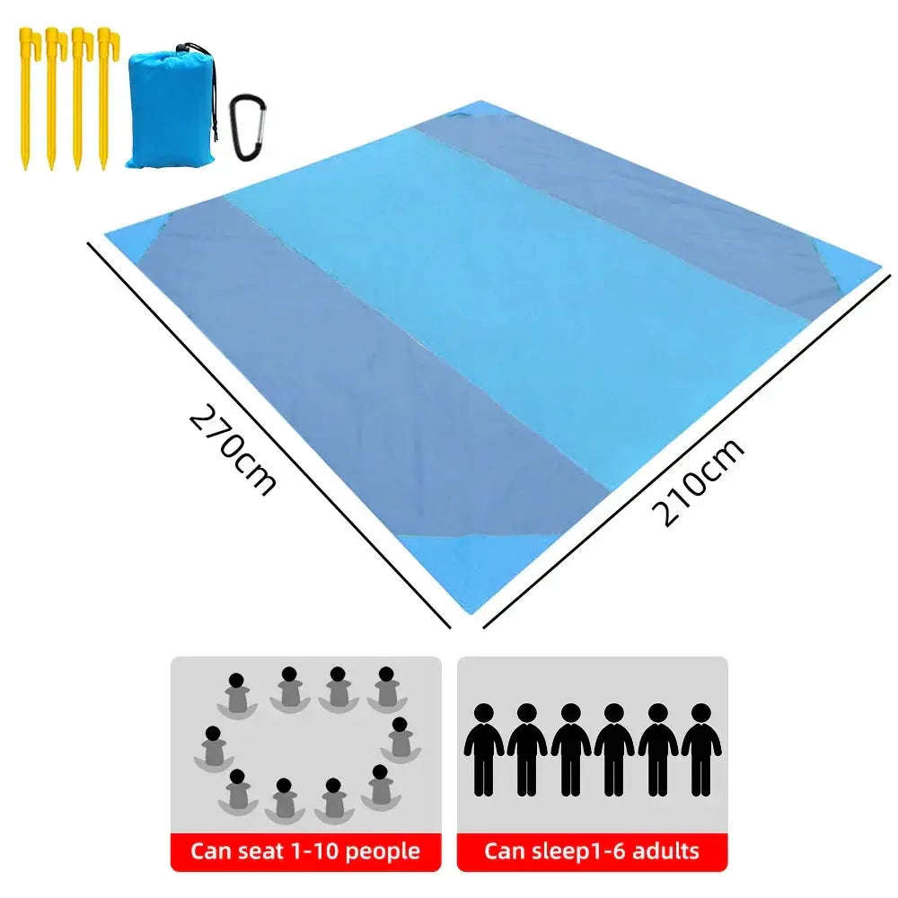 Portable Waterproof Beach Camping Blanket Folding Picnic Mat