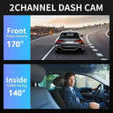 1080P Dash Cam For Drivers Front Cabin Wide Angle Recording