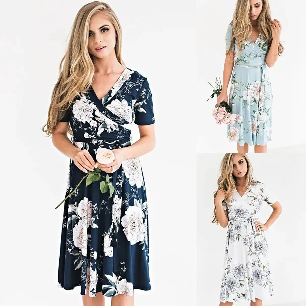 Bohemian Floral Chiffon Sundress For Summer Style Statement