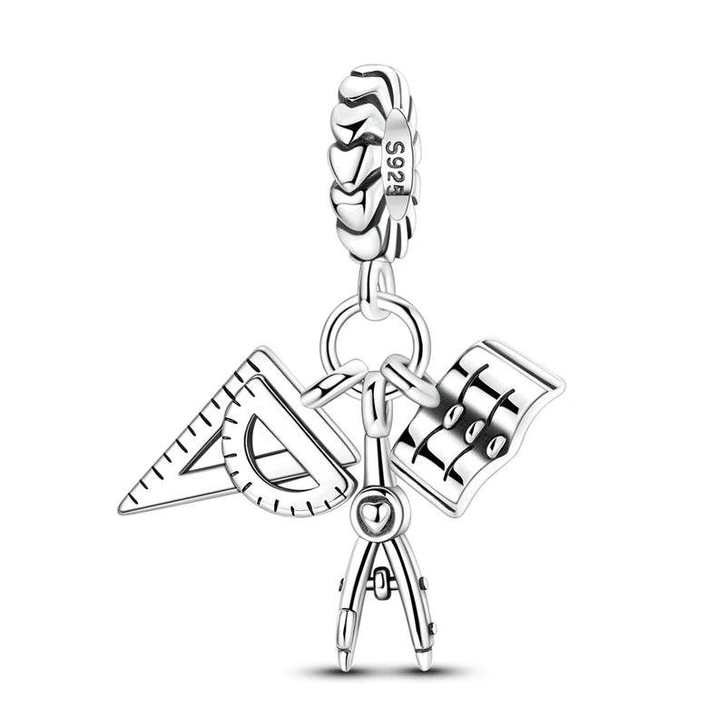 Charm Sterling Silver Happy Graduation