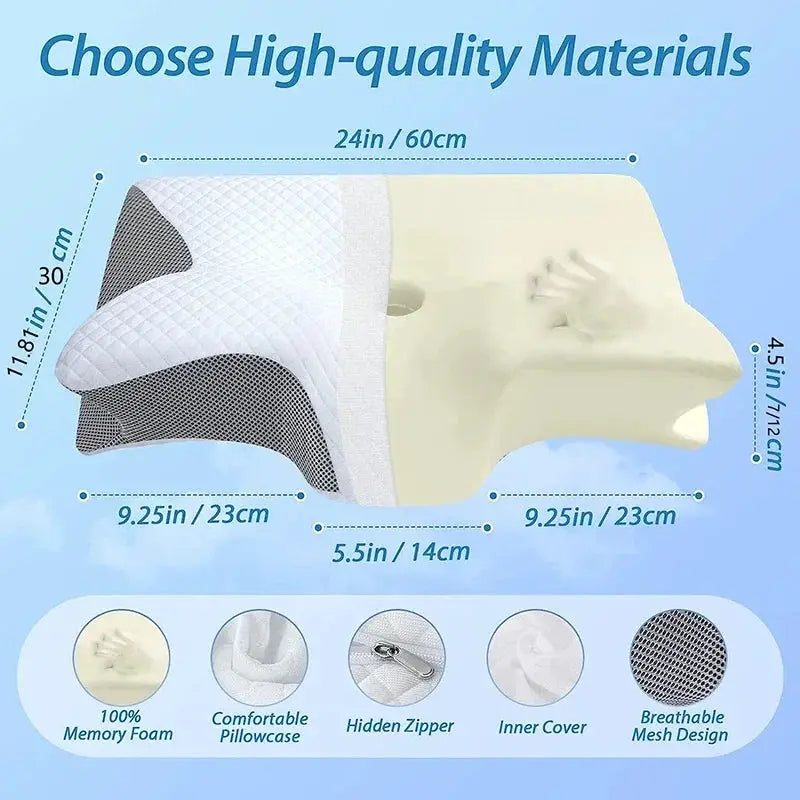 New Memory Foam Cervical Pillow For Neck Pain Relief