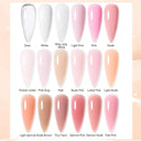 Pink White Clear Nail Gel Extension Kit for DIY Nails