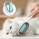 Cat Hair Removal Comb with Disposable Wipes for Grooming