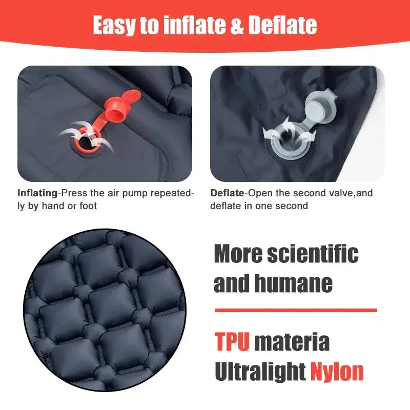 Ultralight Outdoor Camping Sleeping Pad Inflatable Mattress