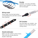 5V RGB LED Strip 5050 30 LEDs Per Meter Waterproof IP65 TV Backlight Hooks
