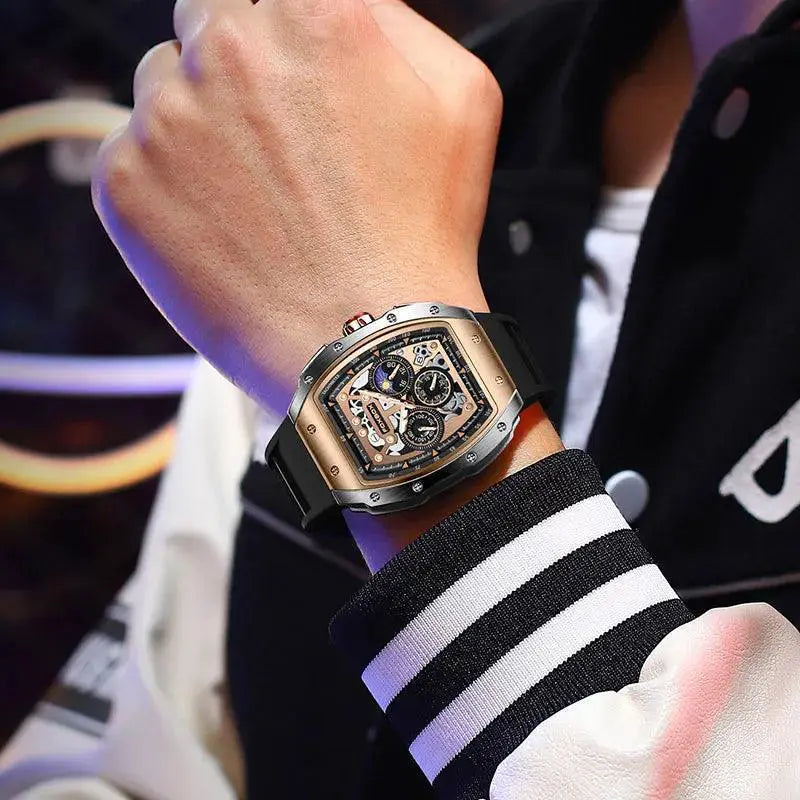 LIGE Foxbox Mens Waterproof Chronograph Watch Durable