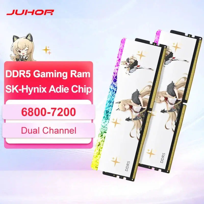 JUHOR RGB DDR5 16GB 6400MHz Desktop Memory Module Elite