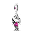 Sterling Silver Charm Family Love