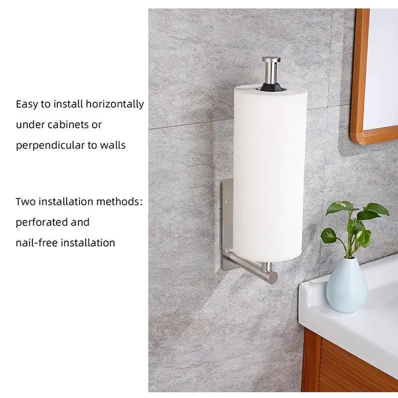 Stainless Steel Paper Towel And Toilet Paper Holder