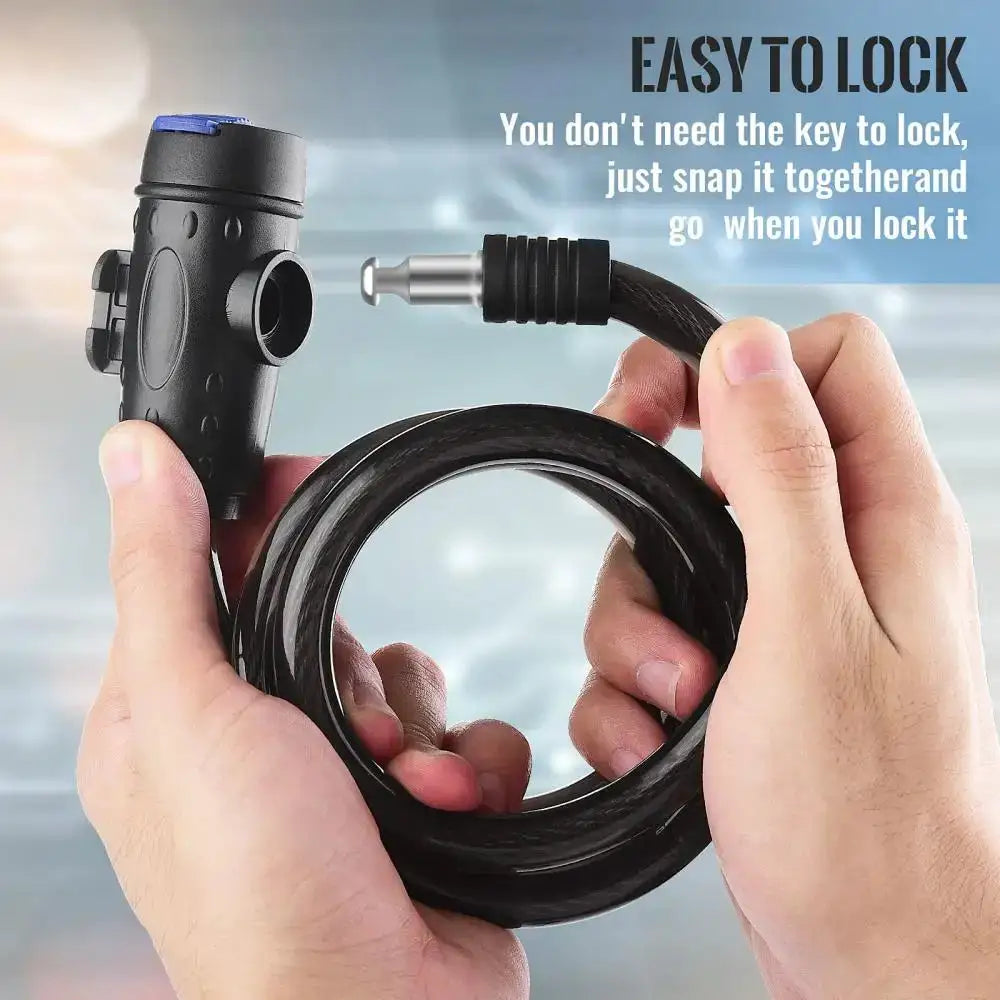 DOMEN Bicycle Anti-Theft Chain Lock Bike Portable Metal Steel With 2Keys Safety Lock Motorcycle Bike Lock Bicycle Accessories