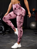Tie Dye High Waist Seamless Leggings For Women Yoga 2023
