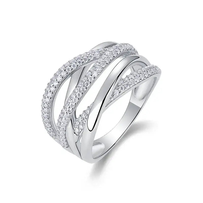 Elegant Sterling Silver Silver Moissanite Gift Ring — product image 6
