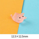 Luminous Mini Resin Pig Car Dashboard Toy Chick Decor Gift