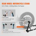 Heavy-Duty Motorcycle Fork & Wheel Stand Set