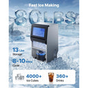 SucceBuy Commercial Ice Maker Machine Stainless Steel Ice Maker
