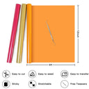 HTVRONT 12 Pack Multi Color Heat Transfer Vinyl Roll for DIY