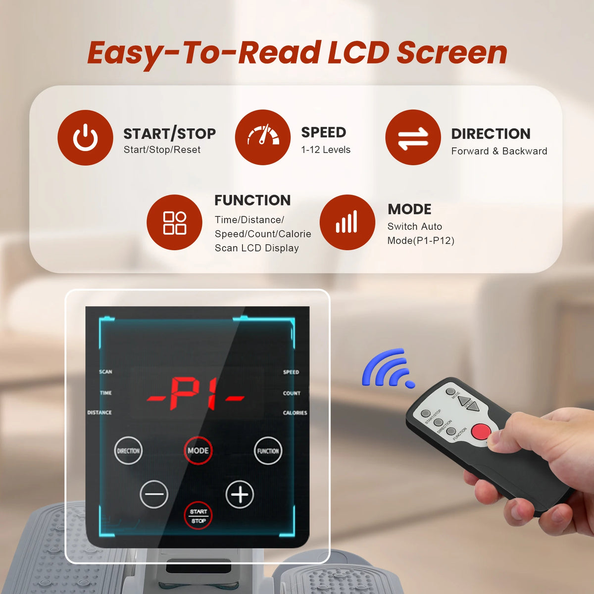 Under-Desk Elliptical Machine Portable Mini Elliptical Manual — product view 3