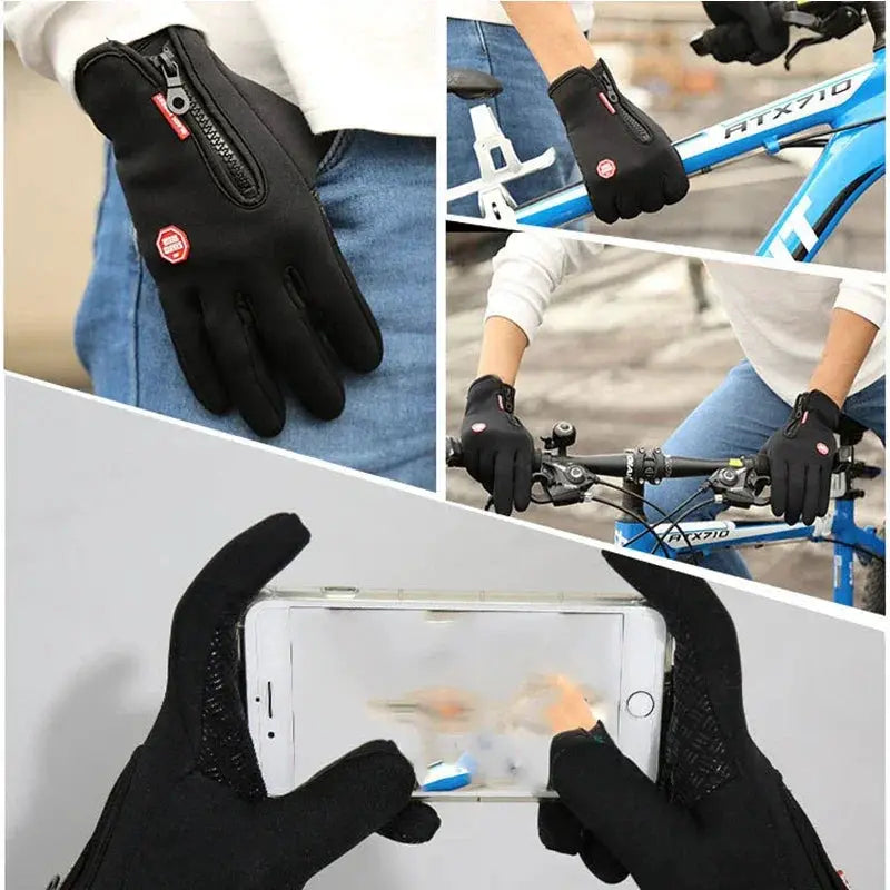 Winter Thermal Full Finger Touchscreen Gloves Unisex