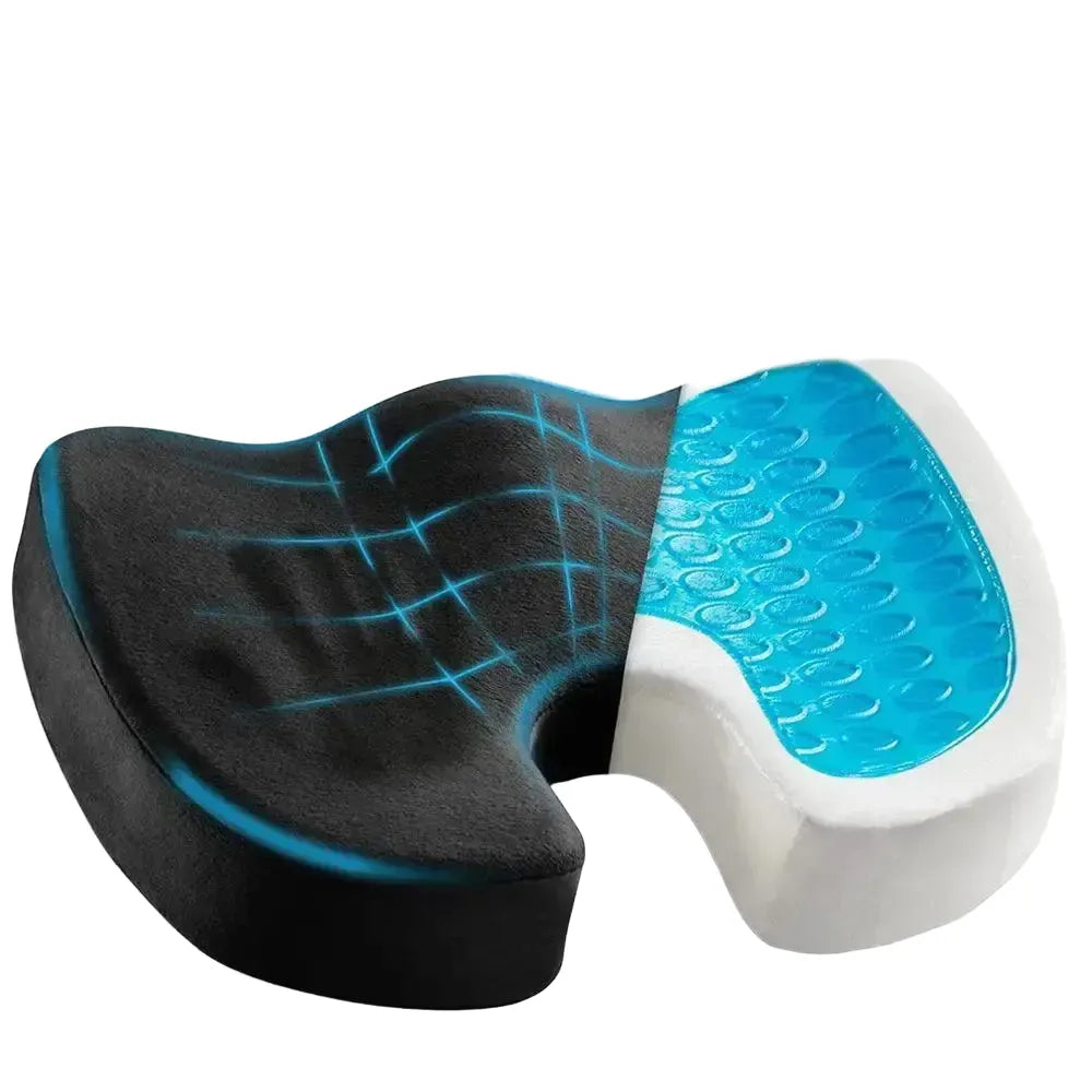 Ultimate Gel Memory Foam Coccyx Seat Cushion For Relief