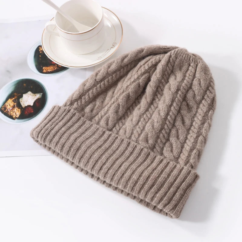 Y2K Wool Knit Winter Hat