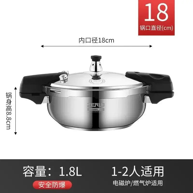 Induction Compatible Pressure Cooker Pot 18cm Stainless
