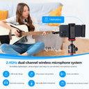 Boya Bywmics5 Wireless Lavalier Microphone Kit For Iphone Android Youtube Vlogging