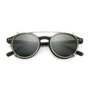 ZENOTTIC Vintage Steampunk Clip-On Sunglasses for All Styles