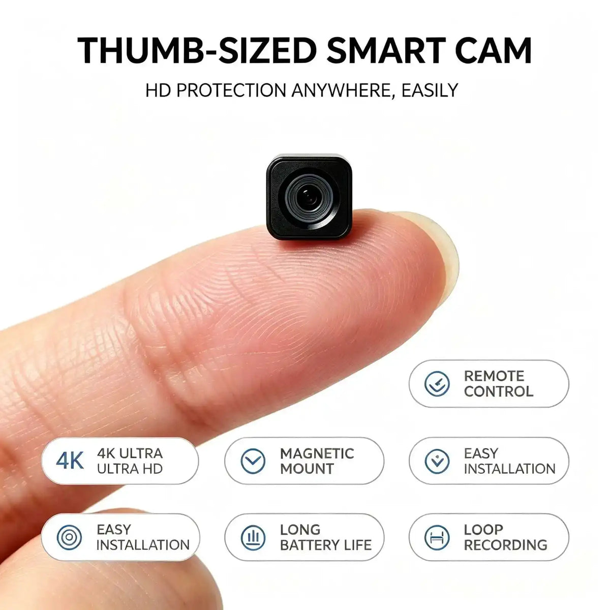 Ultra Mini Square Portable Home Monitor Camera Ultra HD Wireless Night — product view 1