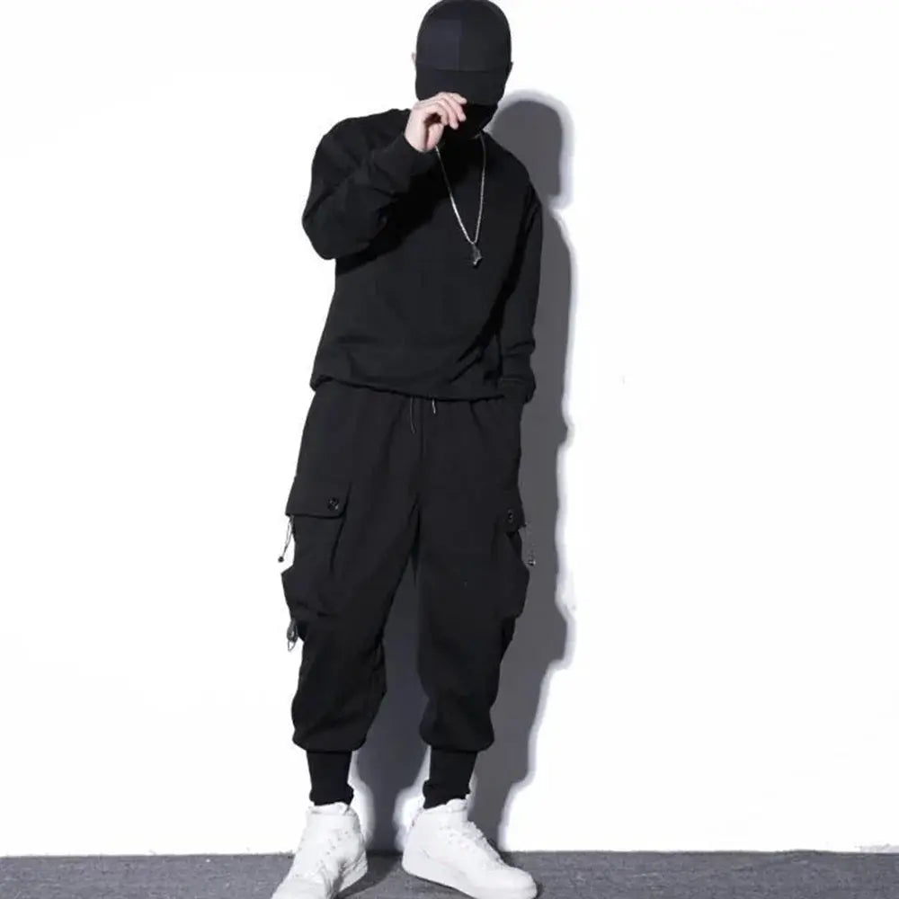 Loose Harem Cargo Pants Men Hip Hop Casual Trousers