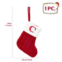 Personalized Snowflake Knit Christmas Stocking Joyful Decor