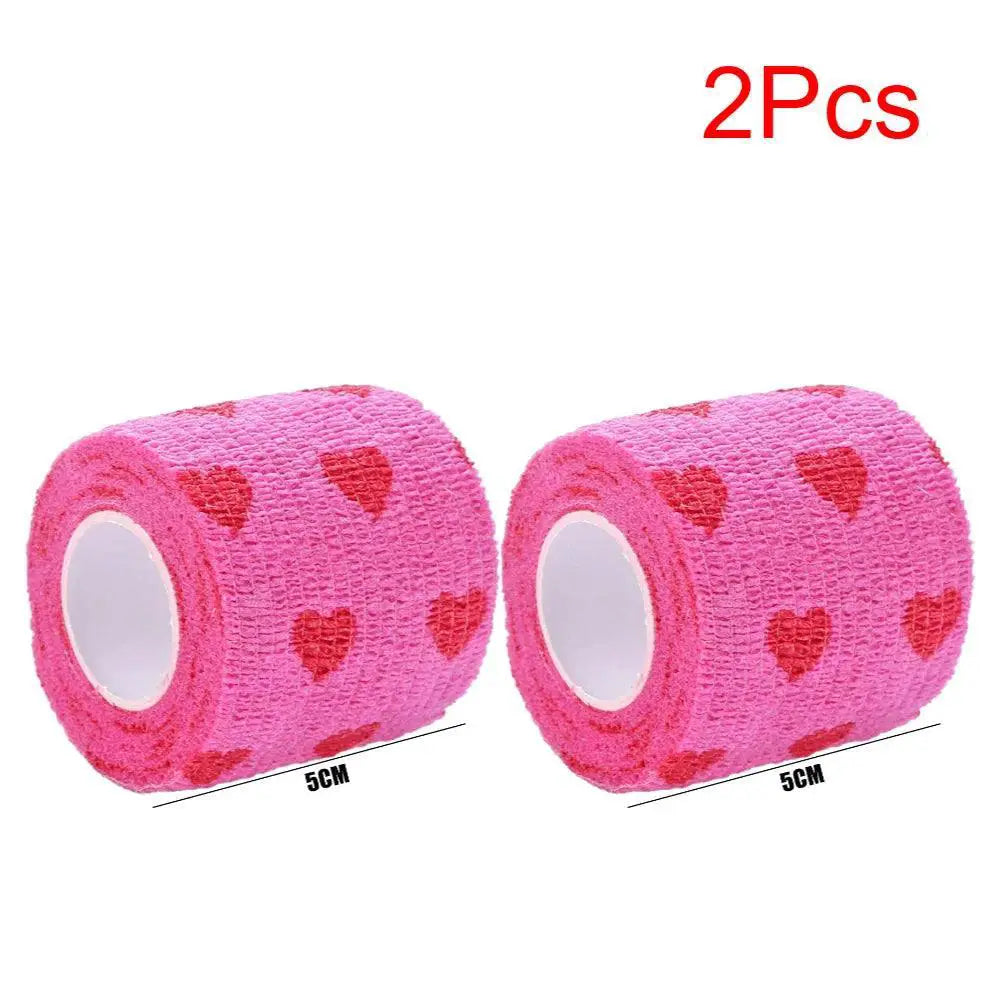 Pet Waterproof Tattoo Grip Bandage Cover Wrap Rose Red