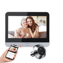 WSDCAM Mini WiFi Doorbell Two Way Talk Peephole 1080P Never Miss Visitors