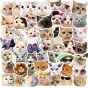 Smart Cat Mood Stickers for DIY Crafts