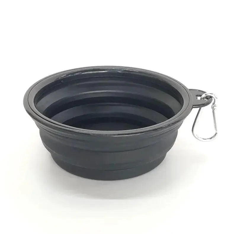 Large Collapsible Pet Bowl Outdoors — product view 8