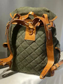 Vintage Cowhide Canvas Backpack 36L