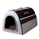 Winter Cozy Foldable Dog House Bed for Small Dogs