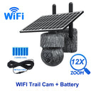 SHIWOJIA 8W 6MP Solar Camera 4G SIM 12X ZOOM CCTV Video
