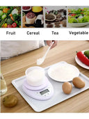 5kg Digital Kitchen Scale - With Lid And Tray