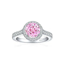 Sterling Silver Silver Moissanite Cocktail Ring