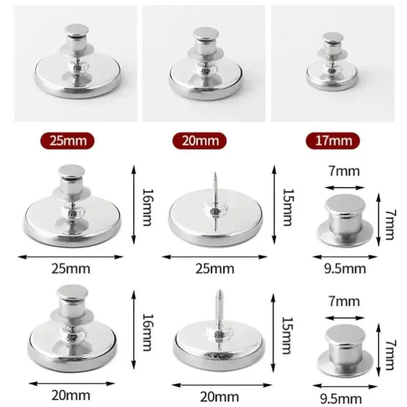 Curtain Magnetic Button Detachable Fastener Clip 4 Pairs