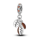 Charm Silver Plated Pendant Beads