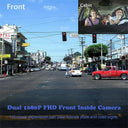 Smart 3 Channel Dash Cam for Cars 1080P Footage HD