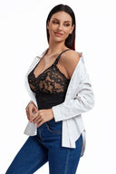 Seamless Lace Thong Bodysuit for Tummy Control Shaping