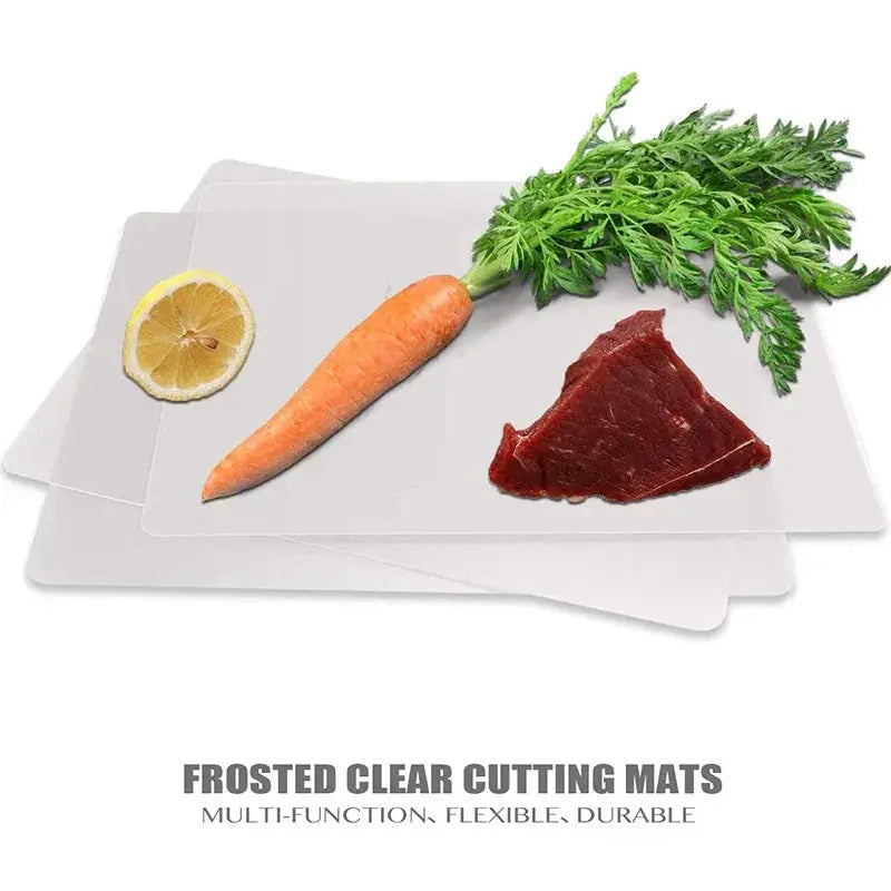 Clear Plastic Cutting Board Mats Set Of 7 17.5x12 Inches