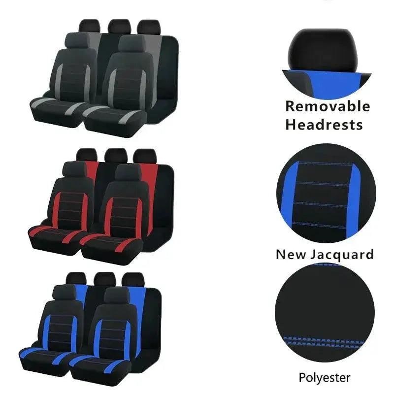 Auto Plus Universal Polyester Car Seat Cover Set Upgrade