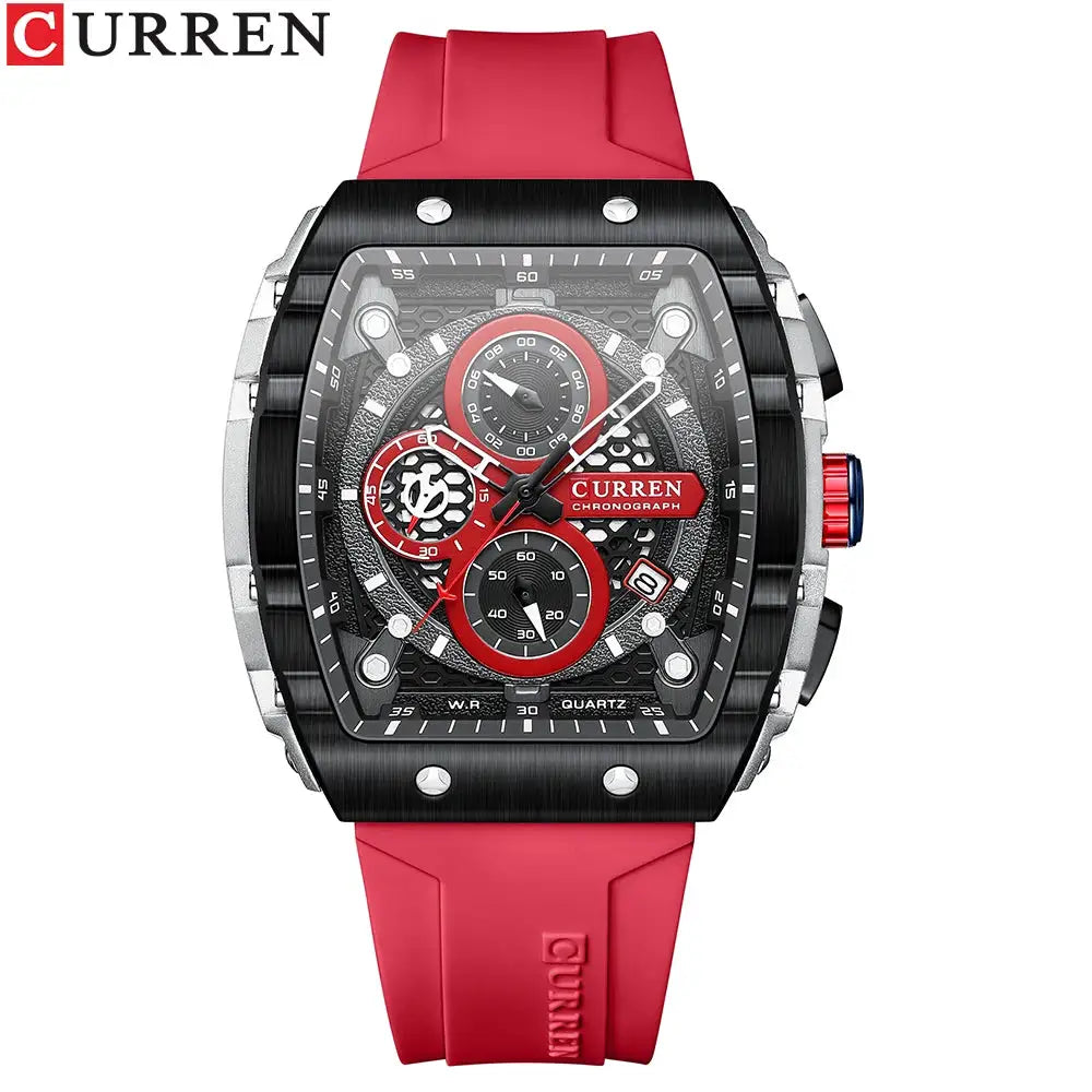 Mens Curren Casual Chronograph Quartz Watch Blue Strap - product image 2