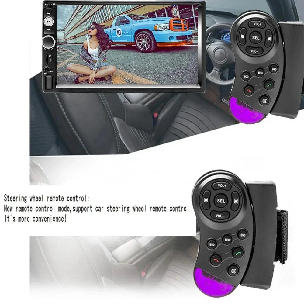 Podofo Car Radio HD Touch Screen Multimedia Player