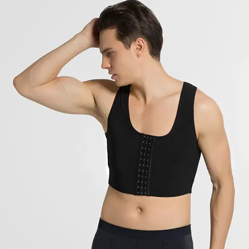 Mens Slimming Chest Control Vest Gynecomastia Comfort