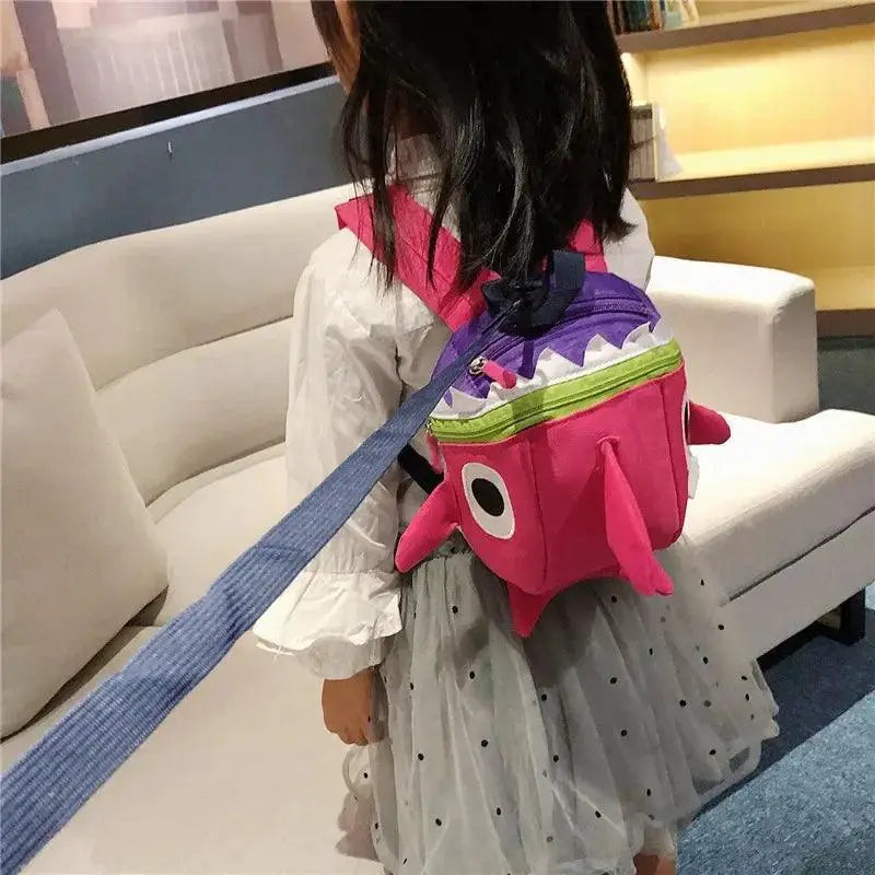 Infant Shark Safety Harness Backpack for Kids Cute Design