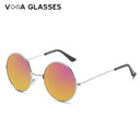 Trendy Retro Round Metal Sunglasses for Men and Women